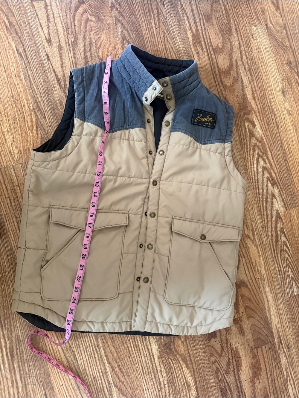 HOWLER BROTHERS Tan/ Gray ROUNDER VEST - Picture 11 of 12